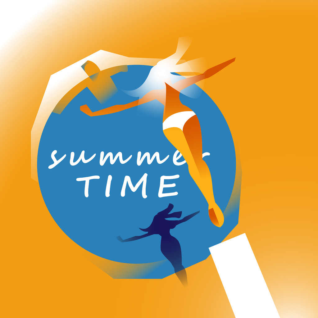 Summer time background - Vector, Image