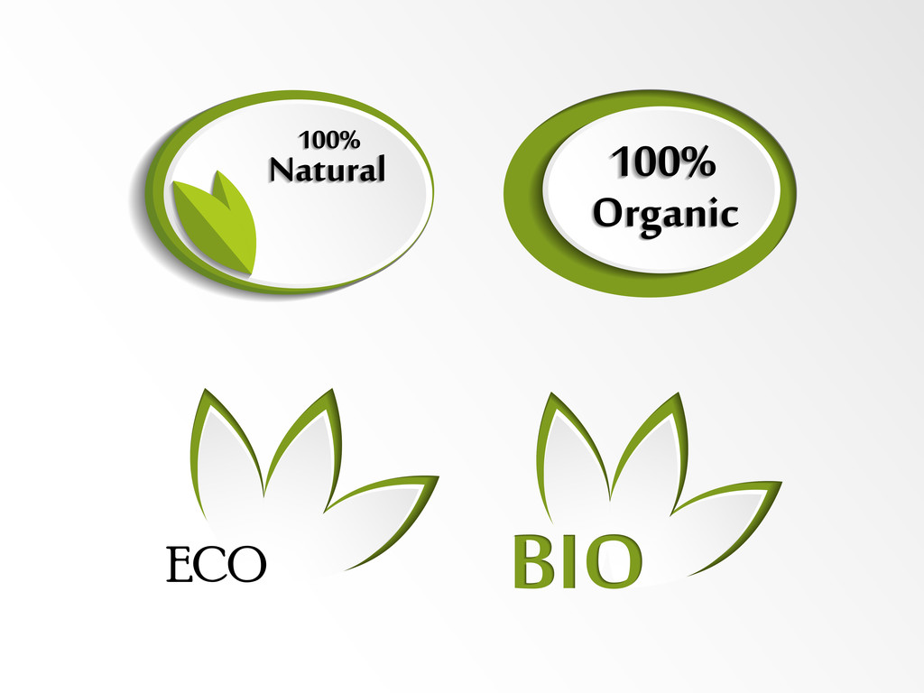 Logotipos ecológicos
  - Vector, Imagen