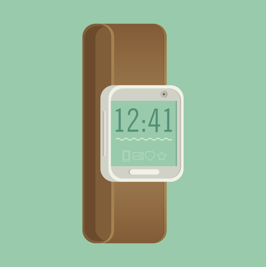 Smartwatch wearable technology. - Vector, Image