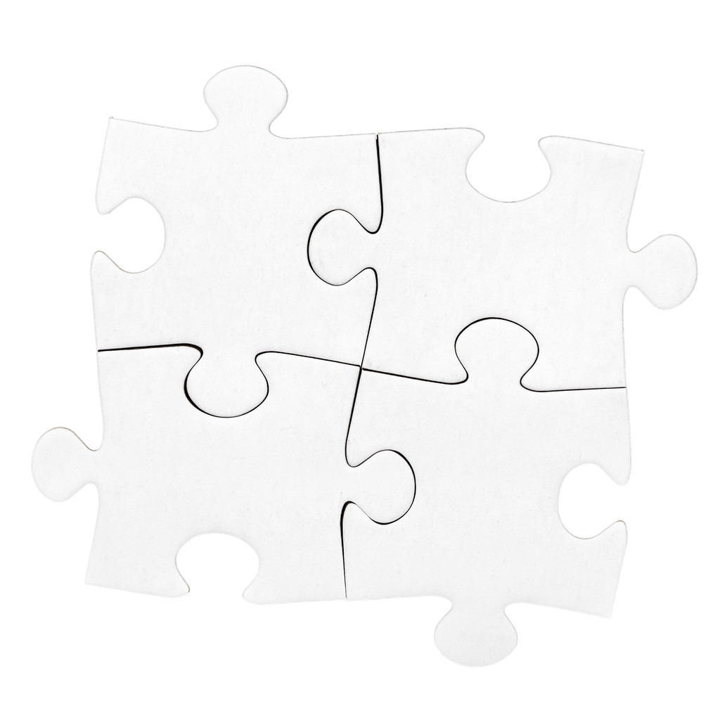 weiße Pappe Puzzle  - Foto, Bild