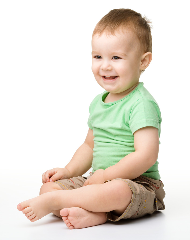 Портрет милого веселого маленького хлопчика
 - Фото, зображення