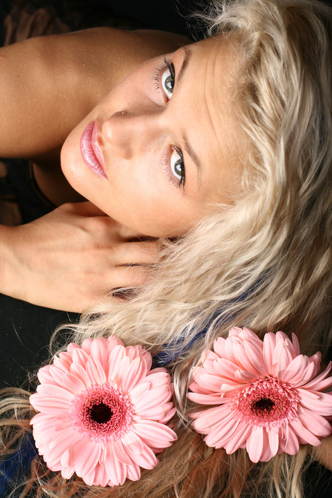 Flowered girl - Photo, Image