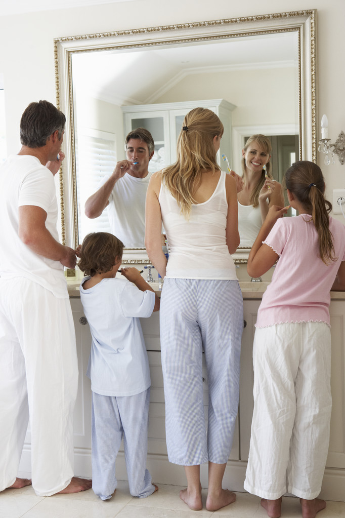 Rodina, čištění zubů  - Fotografie, Obrázek