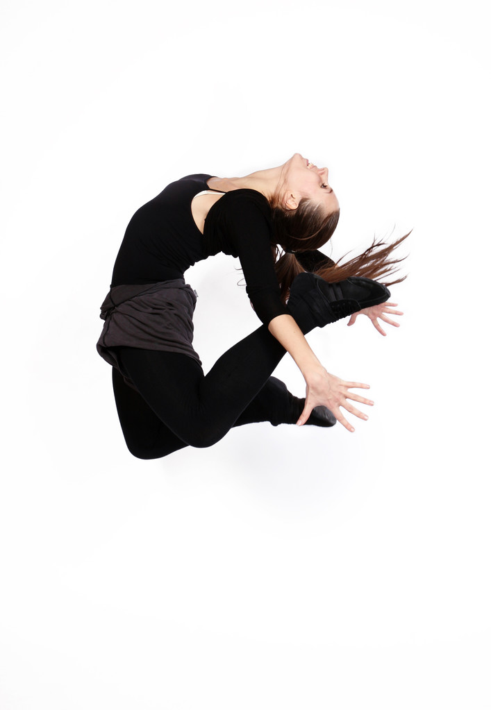 Danser in zwarte kleding - Foto, afbeelding