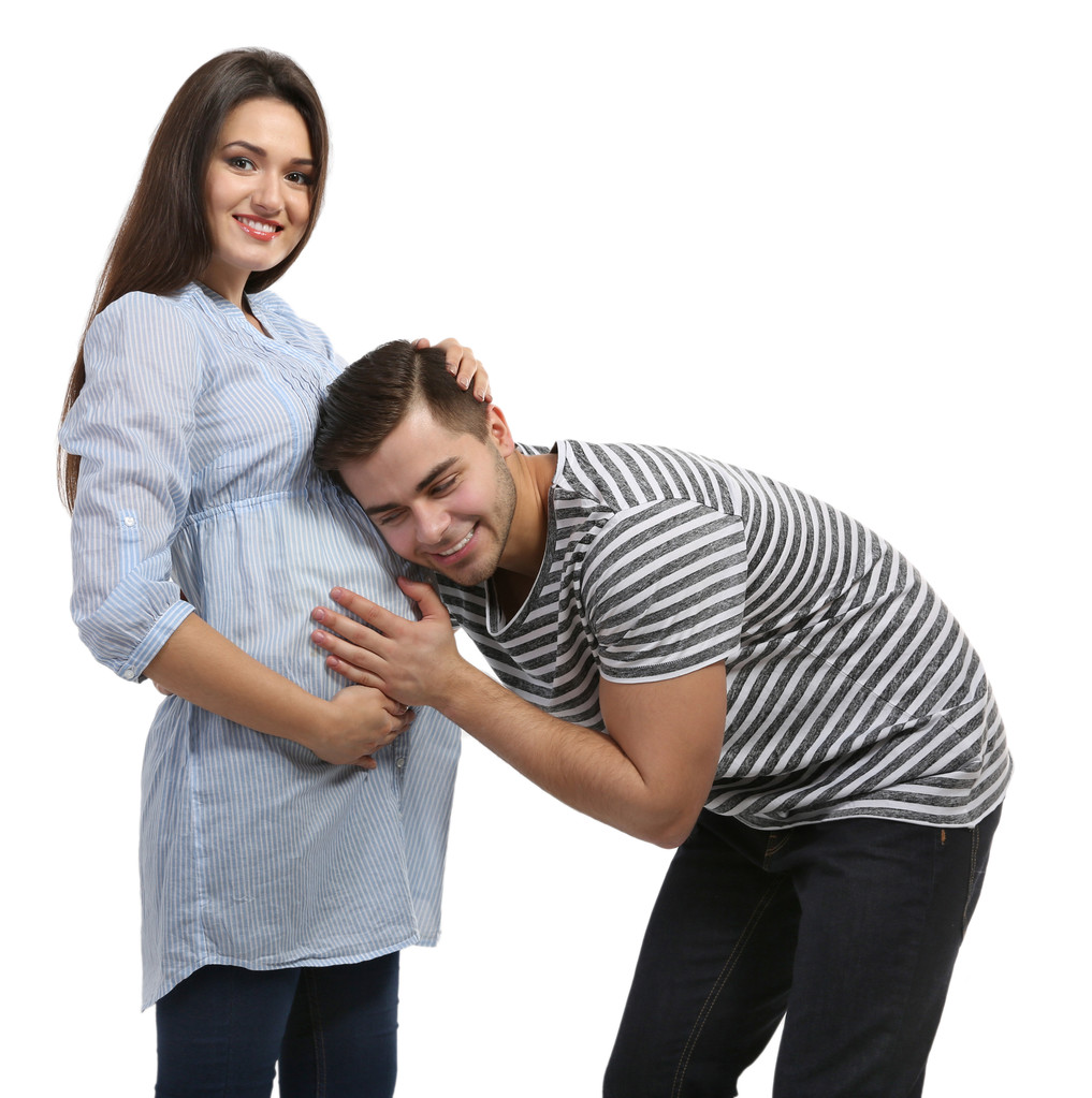 Kobieta w ciąży z mężem - Zdjęcie, obraz