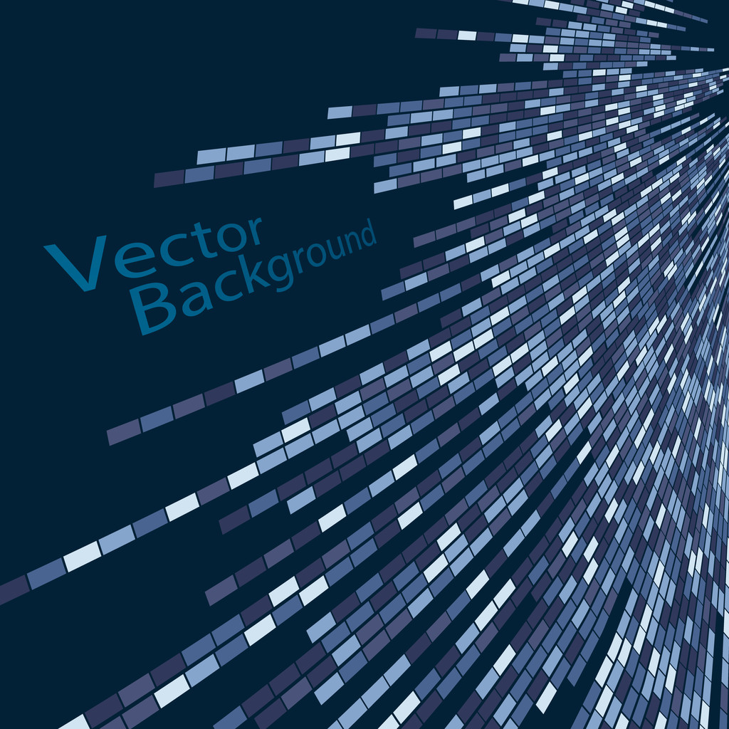 fondo geométrico azul abstracto. ilustración vectorial - Vector, imagen