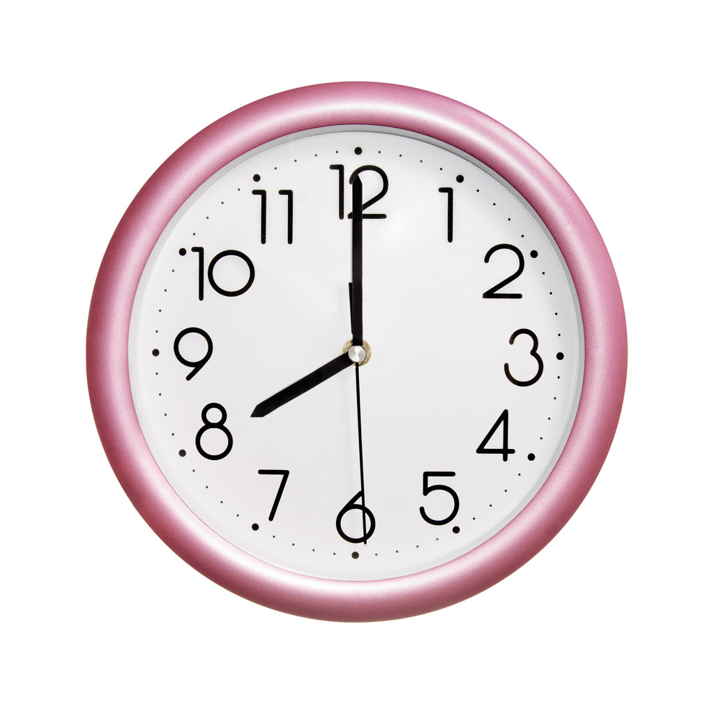 photo ronde rouge-rose horloge
 - Photo, image