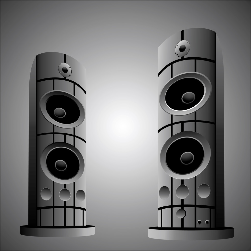 alto-falante música
 - Vetor, Imagem