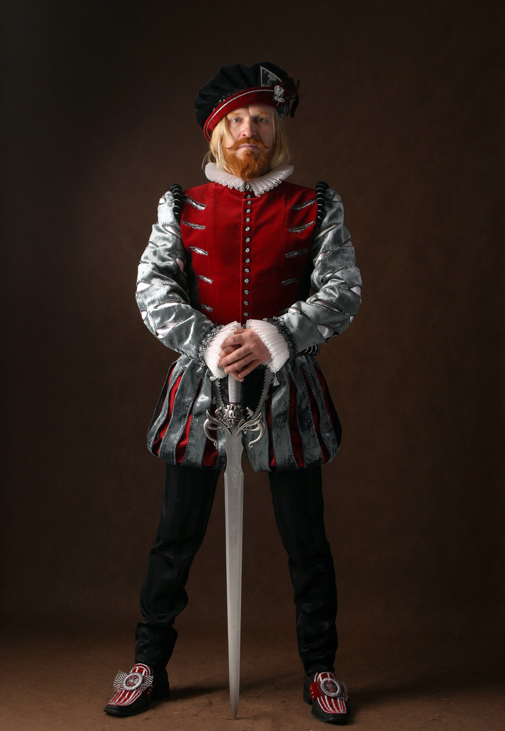 portrait of a man of the Middle Ages  - Photo, Image