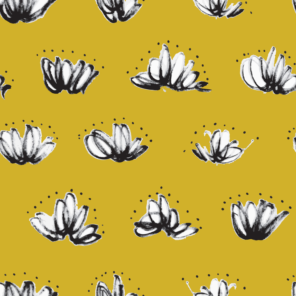 Seamless pattern with random marker scribbles - Vector, Image
