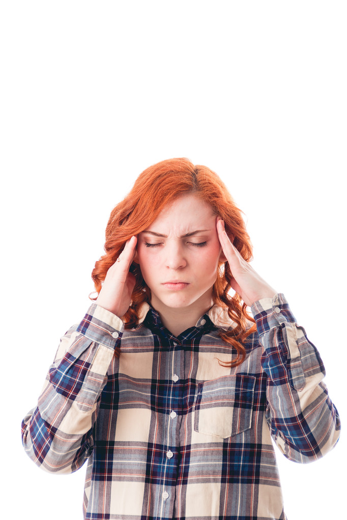 Frau mit Kopfschmerzen - Foto, Bild