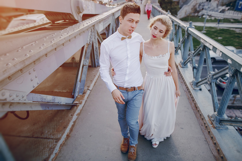 dzień ślubu w Budapeszcie - Zdjęcie, obraz