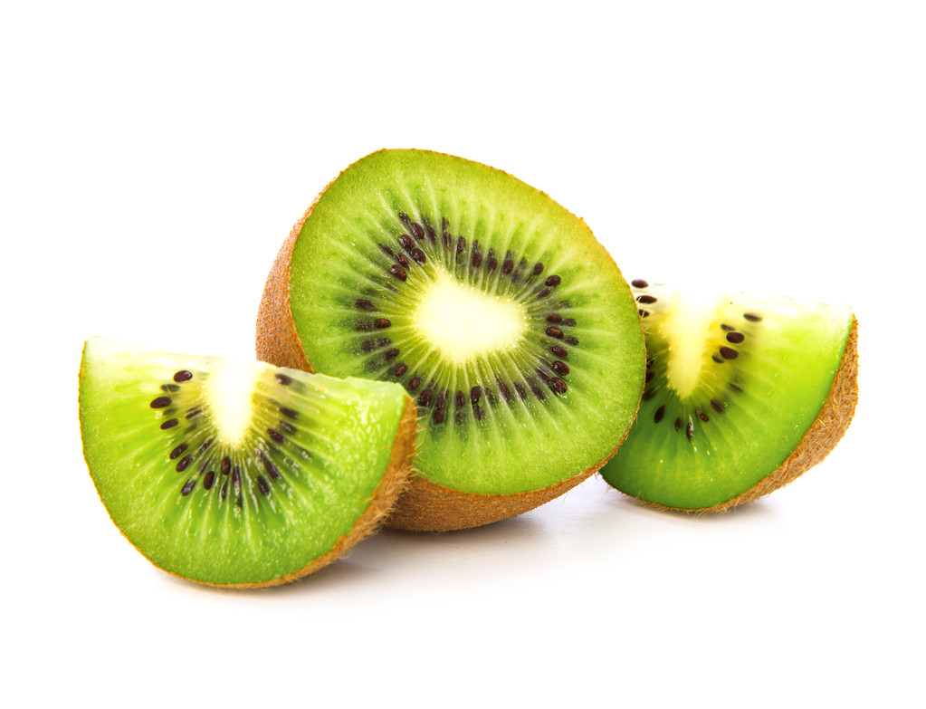 Kiwi ovoce detail izolovaných na bílém pozadí - Fotografie, Obrázek