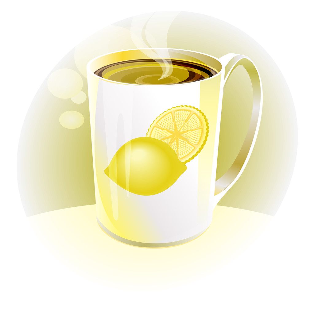 té de limón
 - Vector, Imagen