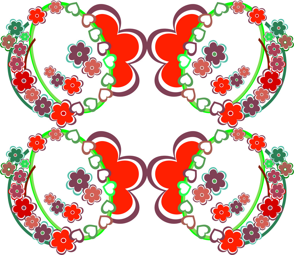 Fondo de flor romántica patrón floral retro sin costuras
 - Vector, Imagen