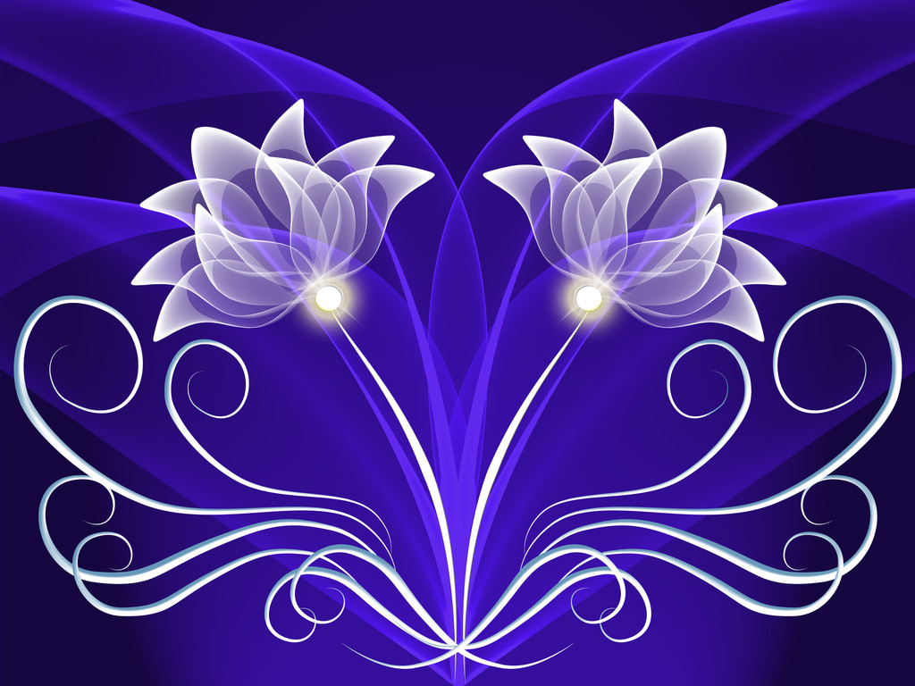 Flores transparentes
 - Foto, Imagen