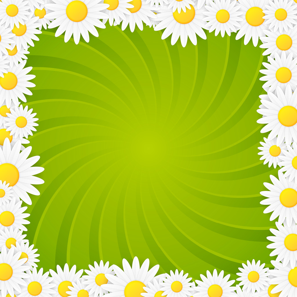 Spring natural twisted vector background frame - Vector, Image