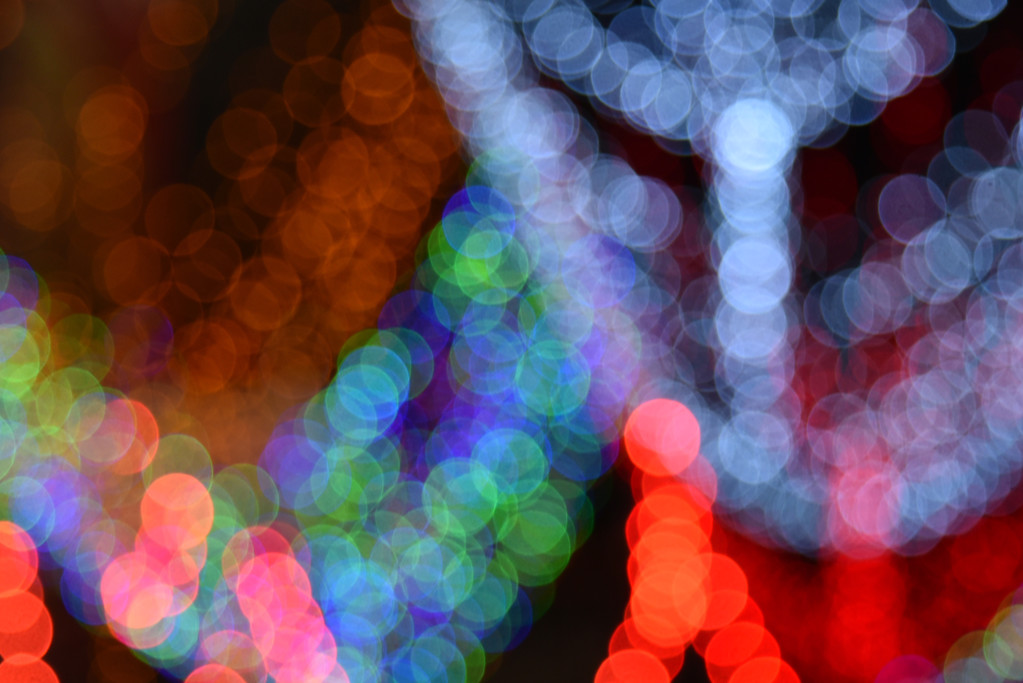 luzes bokeh desfocadas coloridas
 - Foto, Imagem