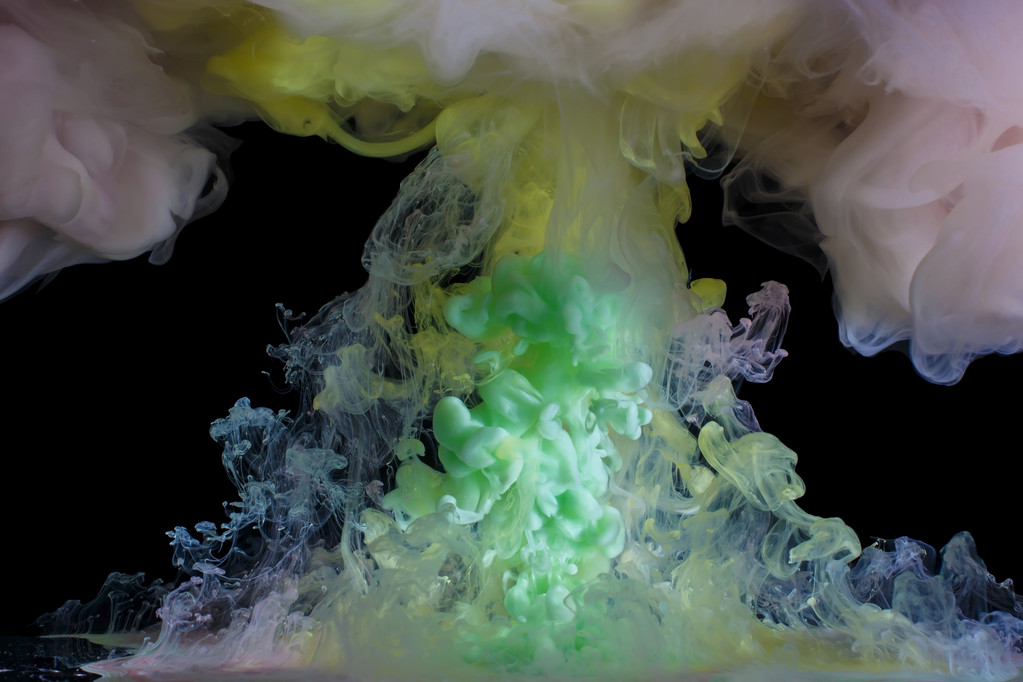 movement multicolored paint in liquid - Photo, Image