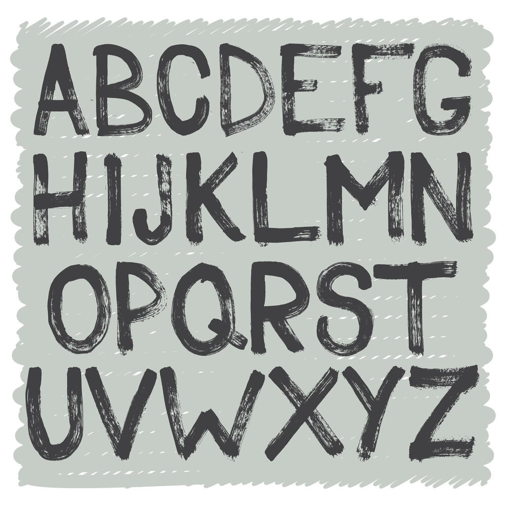 Interesante alfabeto de letras mayúsculas
. - Vector, Imagen