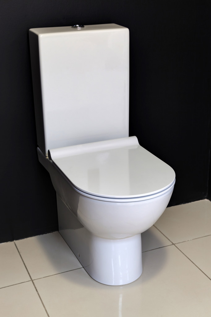fehér modern WC-csészében  - Fotó, kép