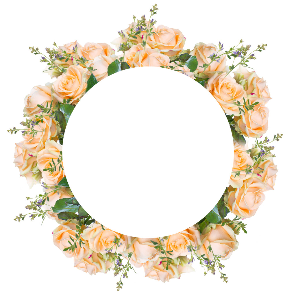 cornice cerchio di rose
 - Foto, immagini