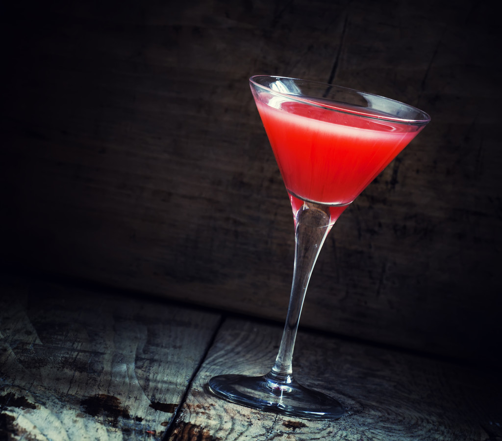 Red Margarita koktajl w szkle   - Zdjęcie, obraz