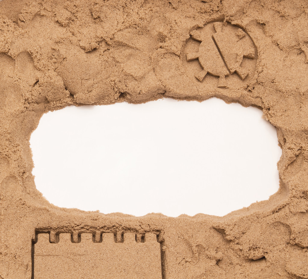 Sfondo di sabbia cinetica e spazio bianco
 - Foto, immagini