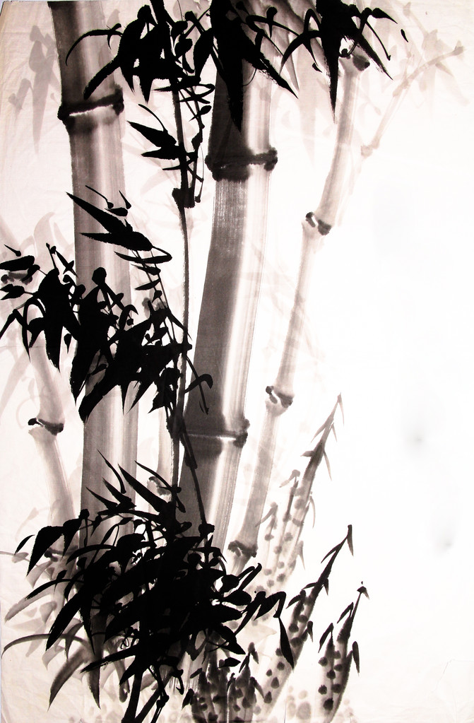 чернильная живопись бамбука
 - Фото, изображение