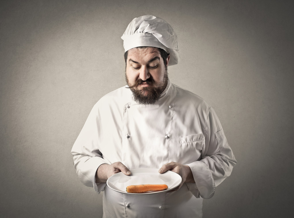 Šéfkuchař s mrkví - Fotografie, Obrázek