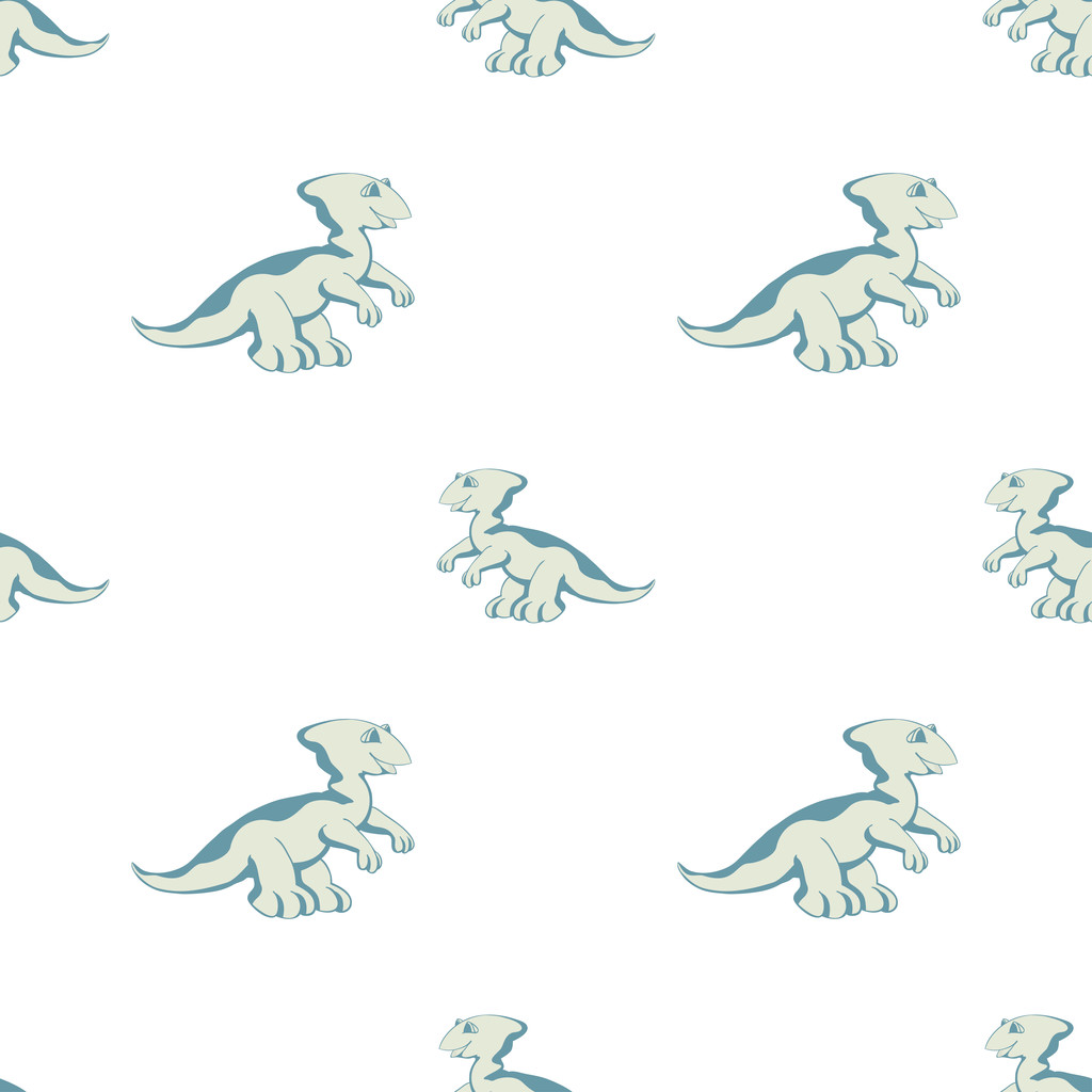 Dino modrá na bílém pozadí - Vektor, obrázek