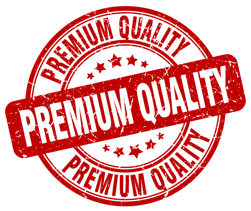 Premium jakości czerwone nieczysty okrągły vintage pieczątka - Wektor, obraz