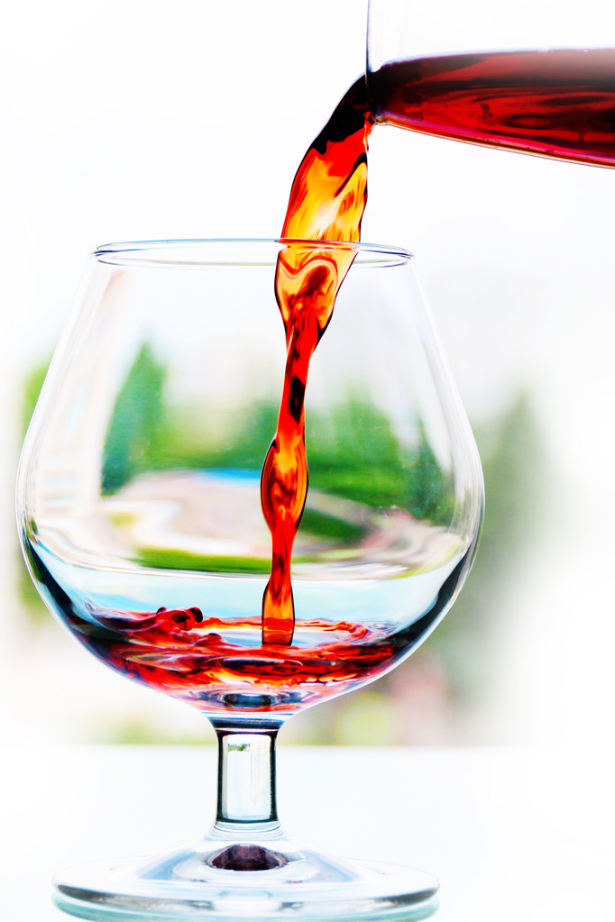 Rotwein im Glas - Foto, Bild
