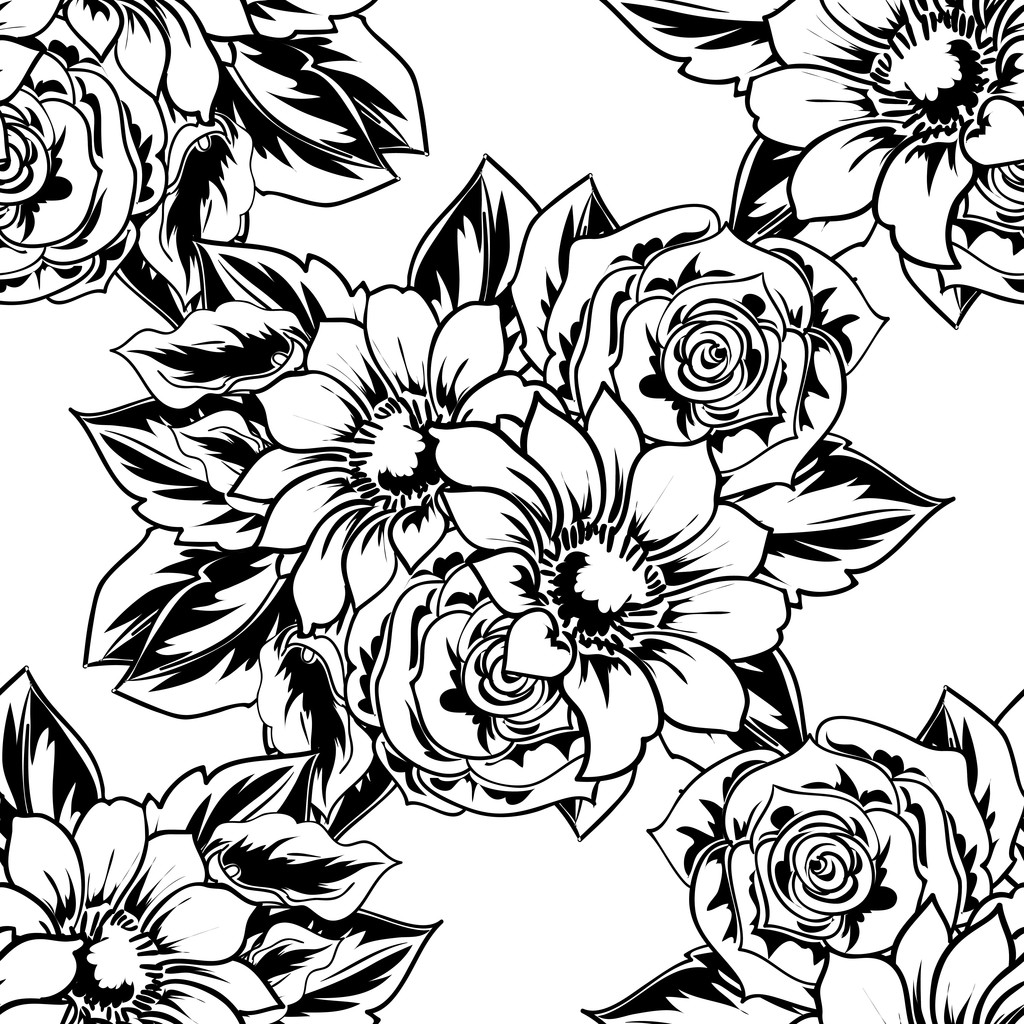 bloem patroon achtergrond - Vector, afbeelding