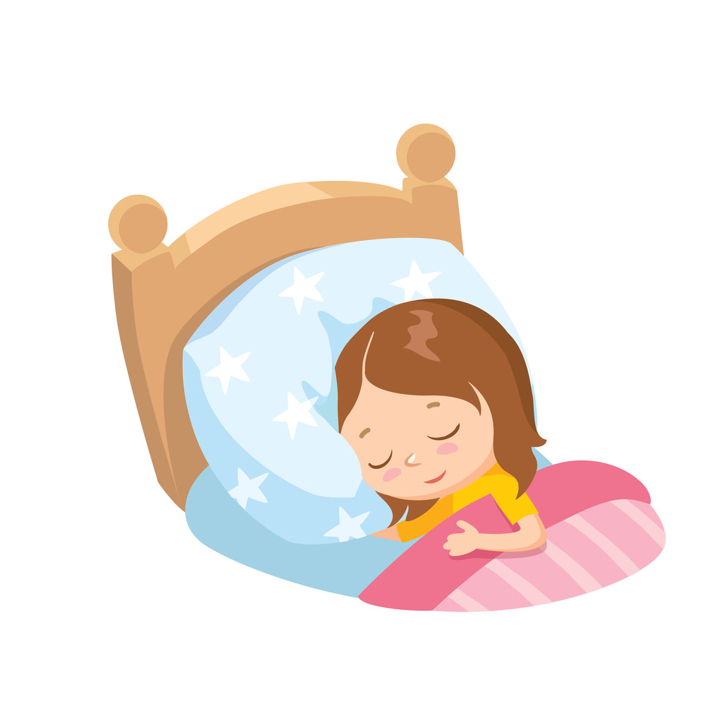 Dormire bambina
 - Vettoriali, immagini