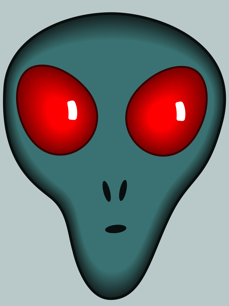 dessin animé alien tête
 - Vecteur, image
