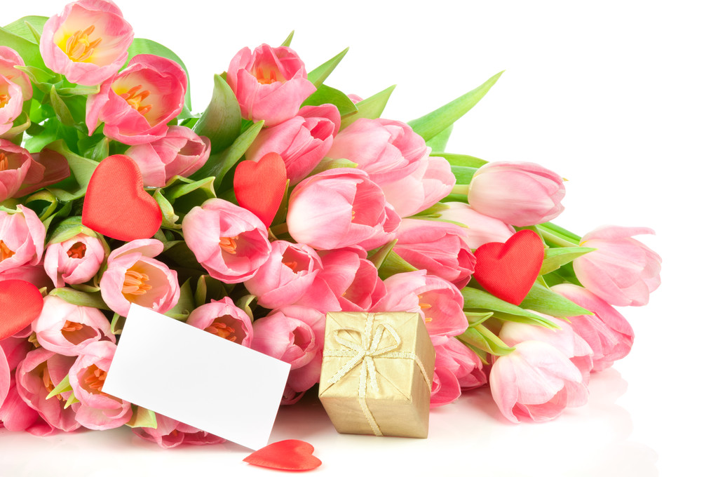 Buquê de tulipas rosa  - Foto, Imagem