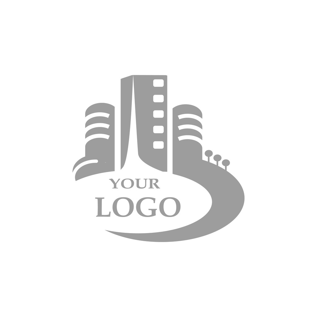 Városi épületek logó  - Vektor, kép