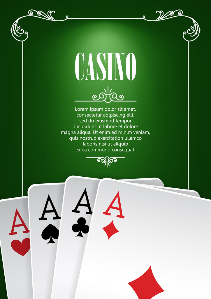 Casino Poster sjabloon - Vector, afbeelding