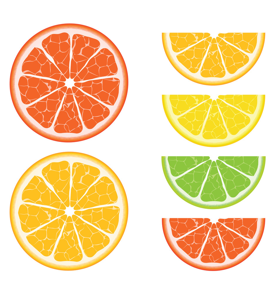 シームレスな柑橘類のベクトル - ベクター画像