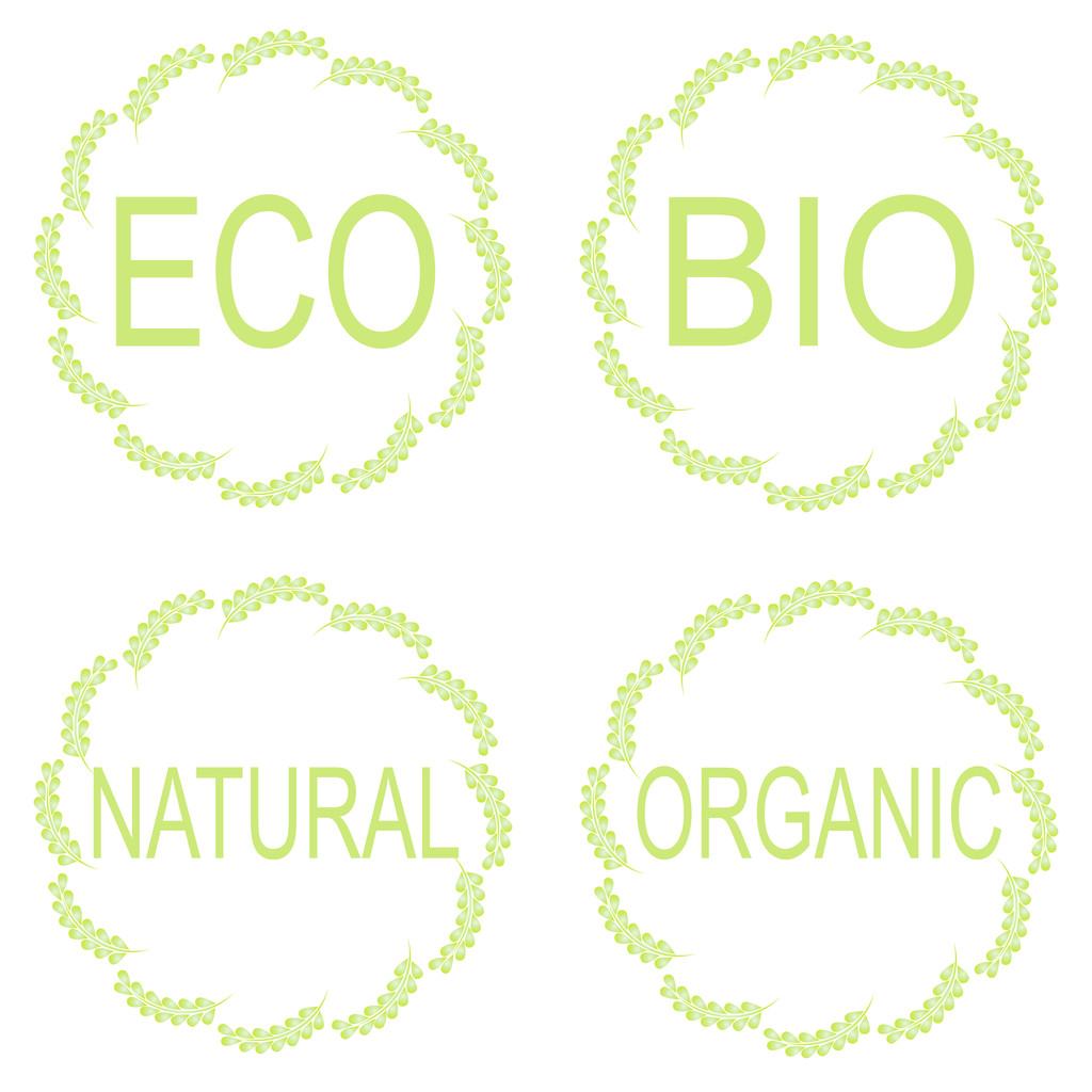 Eco Food Labels. - Vector, Image