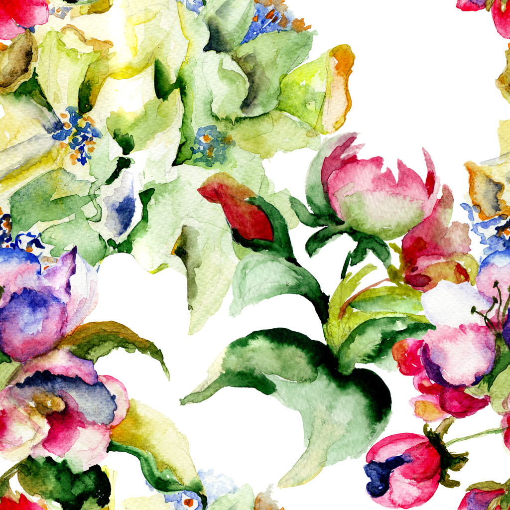 безшовні шпалери з квітами
 - Фото, зображення