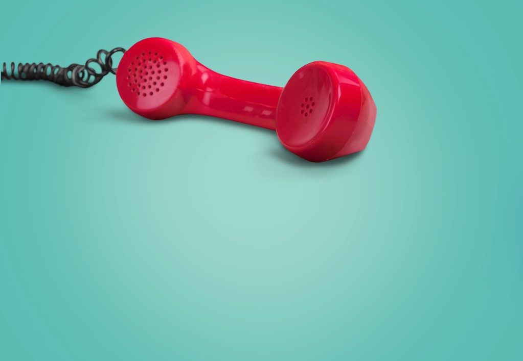 Récepteur téléphonique rouge
  - Photo, image