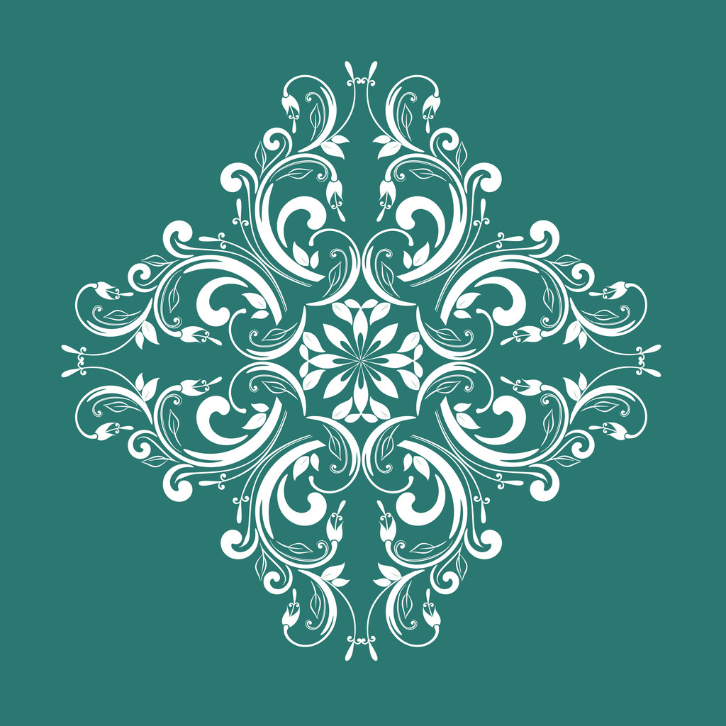 Ornamental floral element - Vector, Image