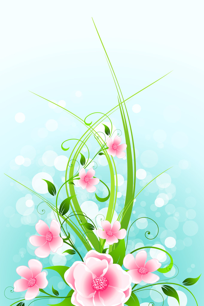 квітковий фон
 - Вектор, зображення