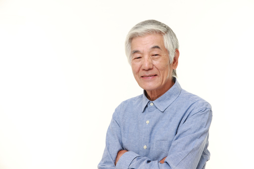 Senior Japaner in guter Laune - Foto, Bild
