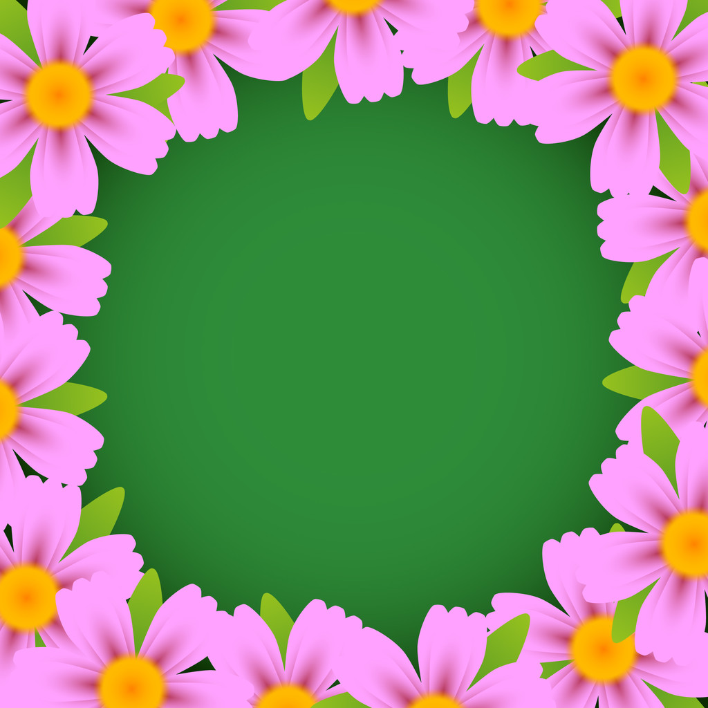 ベクターの花のフレーム - ベクター画像