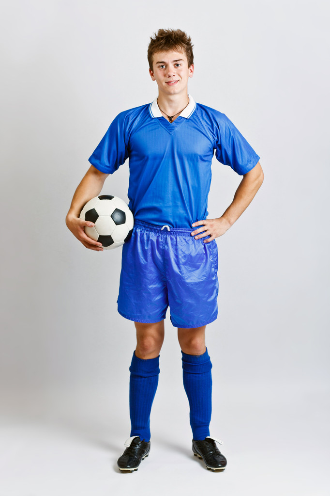 サッカー ボールを持つプレイヤー - 写真・画像