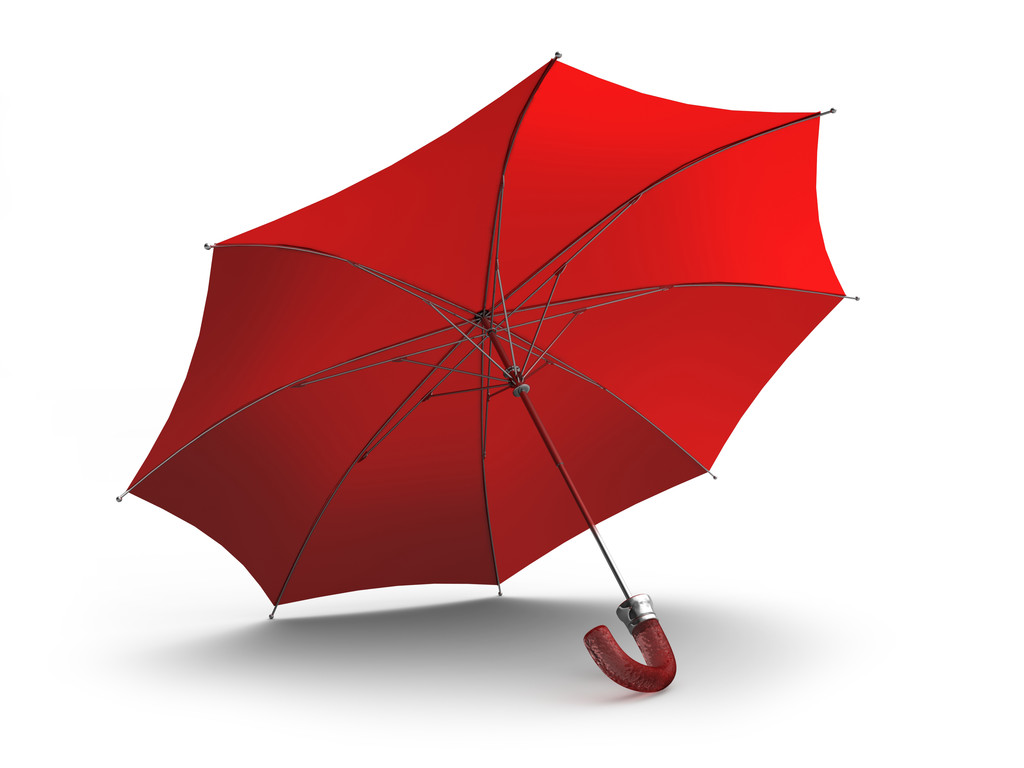 Paraguas rojo
 - Foto, imagen