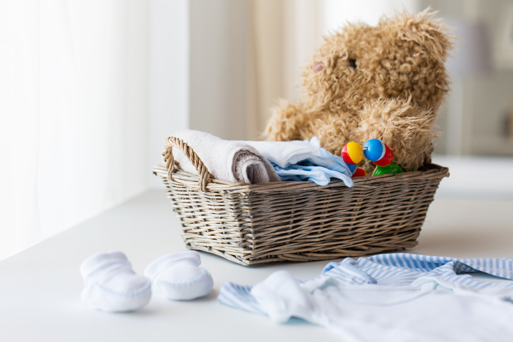 detail dětské oblečení a hračky pro novorozence - Fotografie, Obrázek